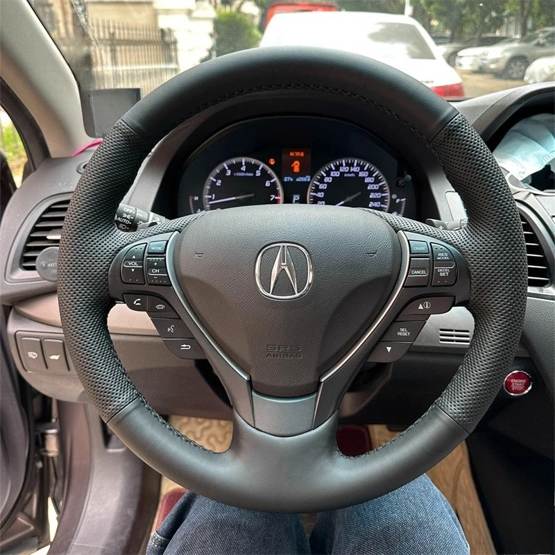 Для Acura RDX 2013-2017 ILX 2012-2019 ZDX TL 2009-2012, прошитый вручную нескользящий чехол из натуральной кожи и замши, чехол на руль автомобиля
Для Acura RDX 2013-2017 ILX 2012-2019 ZDX TL 2009-2012, прошитый вручную нескользящий чехол из натуральной кожи и замши, чехол на руль автомобиля