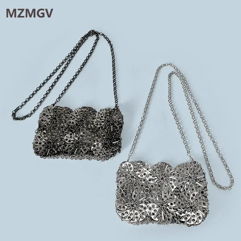Small Silver Shiny Handmade Woven Beaded Sequin Bag Design Long Shoulder Strap Single Shoulder Crossbody Bag Female Party 2025
Small Silver Shiny Handmade Woven Beaded Sequin Bag Design Long Shoulder Strap Single Shoulder Crossbody Bag Female Party 2025