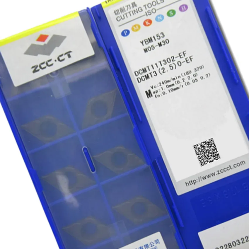 DCMT11T302-EF YBM153/DCMT11T304-EF YBM153/DCMT11T304-EF YBG205H DCMT11T3 DCMT32.51 ZCC.CT CNC carbide turning inserts 10pcs/box
DCMT11T302-EF YBM153/DCMT11T304-EF YBM153/DCMT11T304-EF YBG205H DCMT11T3 DCMT32.51 ZCC.CT CNC carbide turning inserts 10pcs/box