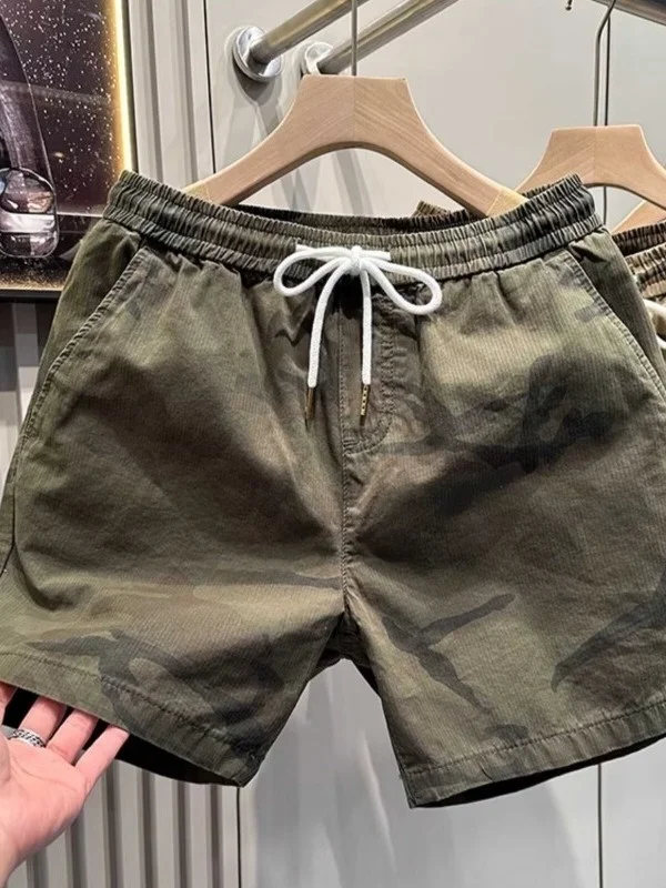 Summer Casual Camouflage Shorts Elastic Waist Loose Fit Men's Three-Quarter Trendy Four-Quarter Pants Running Outdoor Wear
Summer Casual Camouflage Shorts Elastic Waist Loose Fit Men's Three-Quarter Trendy Four-Quarter Pants Running Outdoor Wear