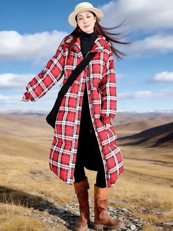 Женское зимнее пальто Thiened Long Plaid из искусственного пуха с капюшоном, теплое, белое, прямого кроя, для повседневной носки
Женское зимнее пальто Thiened Long Plaid из искусственного пуха с капюшоном, теплое, белое, прямого кроя, для повседневной носки