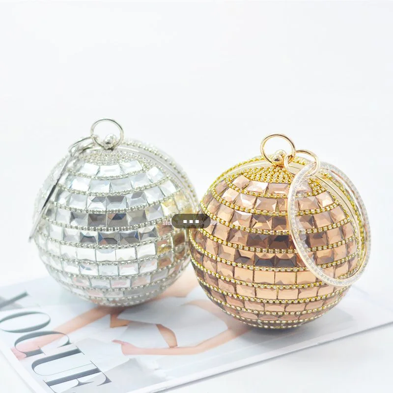 Bling Handle Ball Evening Bag Disco Mirror Glass Reflecting Ball for Party Ceiling Decoration Female Mini Purse
Bling Handle Ball Evening Bag Disco Mirror Glass Reflecting Ball for Party Ceiling Decoration Female Mini Purse