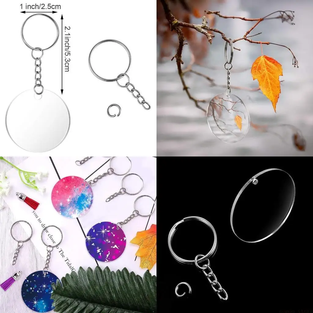 31BF Transparent 96x Keychains for DIY Crafts Art Projects for Bag DIY Craft
31BF Transparent 96x Keychains for DIY Crafts Art Projects for Bag DIY Craft