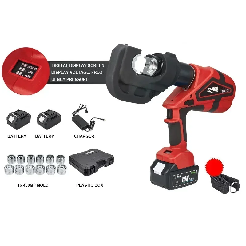 Excellent Best Seller First EZ-300/EZ-400 Digital Display Electric Hydraulic Pliers Rechargeable Crimping Pliers Cable Cutter To
Excellent Best Seller First EZ-300/EZ-400 Digital Display Electric Hydraulic Pliers Rechargeable Crimping Pliers Cable Cutter To