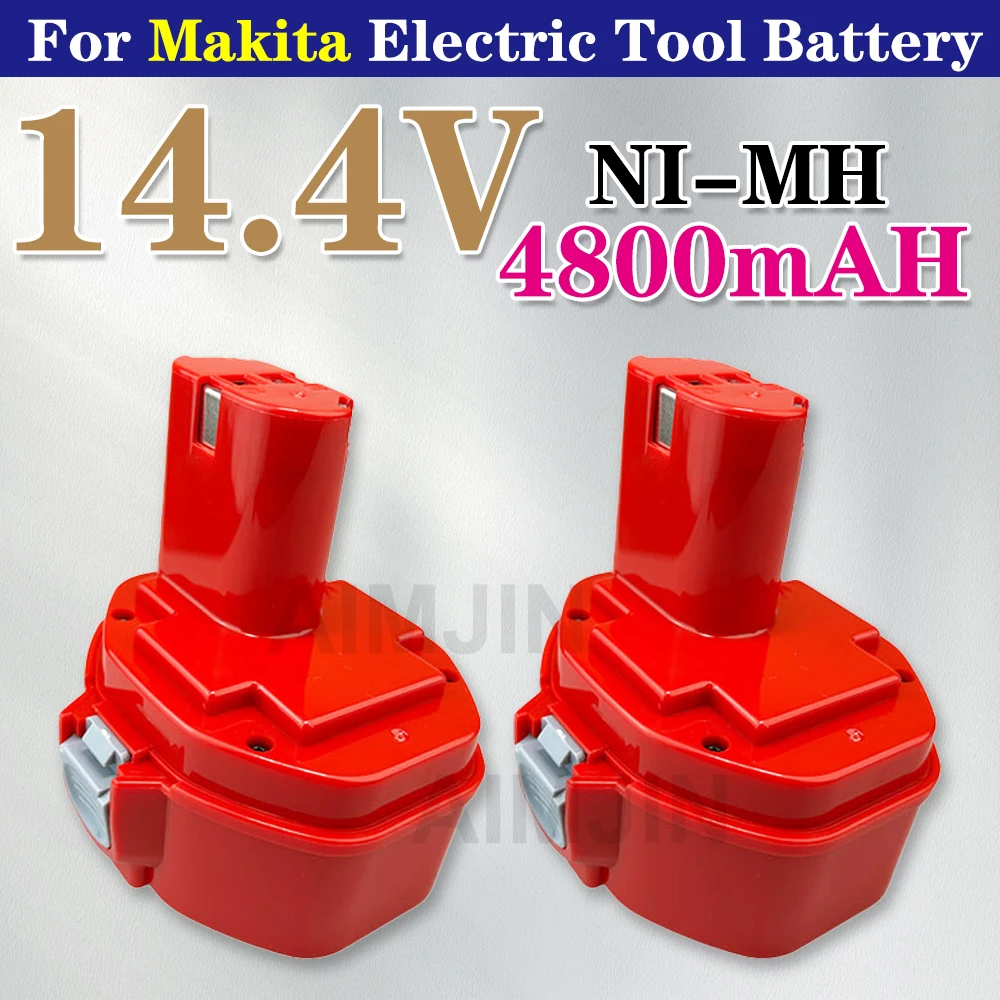 14.4V 4800mAh NI-MH Power Tool Battery for MAKITA 14.4V Battery for Makita PA14,1422,1420 192600-1 6281D 6280D
14.4V 4800mAh NI-MH Power Tool Battery for MAKITA 14.4V Battery for Makita PA14,1422,1420 192600-1 6281D 6280D