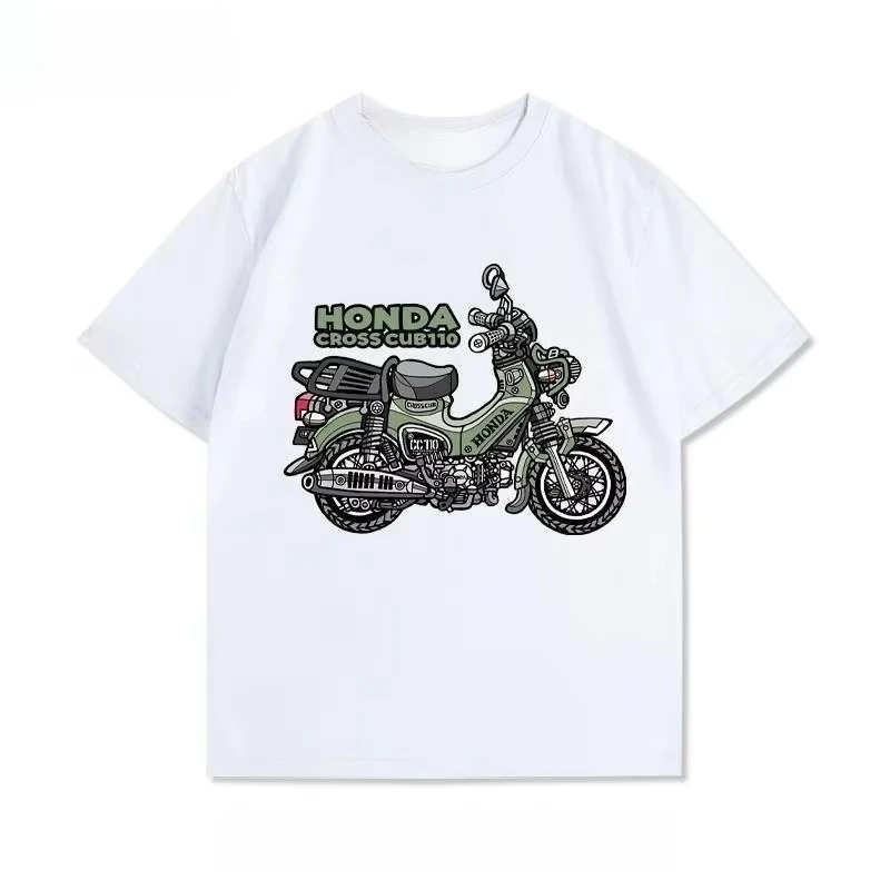 Summer American Wear Retro Casual Short Sleeves Honda Men's and Women's T-Shirt Cross Cub Modified Motorcycle Friends Club Print
Summer American Wear Retro Casual Short Sleeves Honda Men's and Women's T-Shirt Cross Cub Modified Motorcycle Friends Club Print