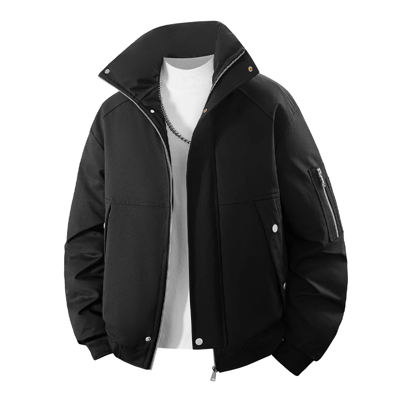 Мужская хлопковая куртка свободного кроя, теплая, ветрозащитная, в американском стиле, зимняя верхняя одежда, модная повседневная молодежная утепленная куртка на молнии
Мужская хлопковая куртка свободного кроя, теплая, ветрозащитная, в американском стиле, зимняя верхняя одежда, модная повседневная молодежная утепленная куртка на молнии