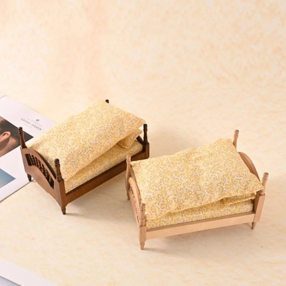 Play House 1:12 Dollhouse Wood Bed Scene Decor Bedroom Miniature Wood Bed DIY Ornaments Simulation Single Bed Doll Accessories
Play House 1:12 Dollhouse Wood Bed Scene Decor Bedroom Miniature Wood Bed DIY Ornaments Simulation Single Bed Doll Accessories