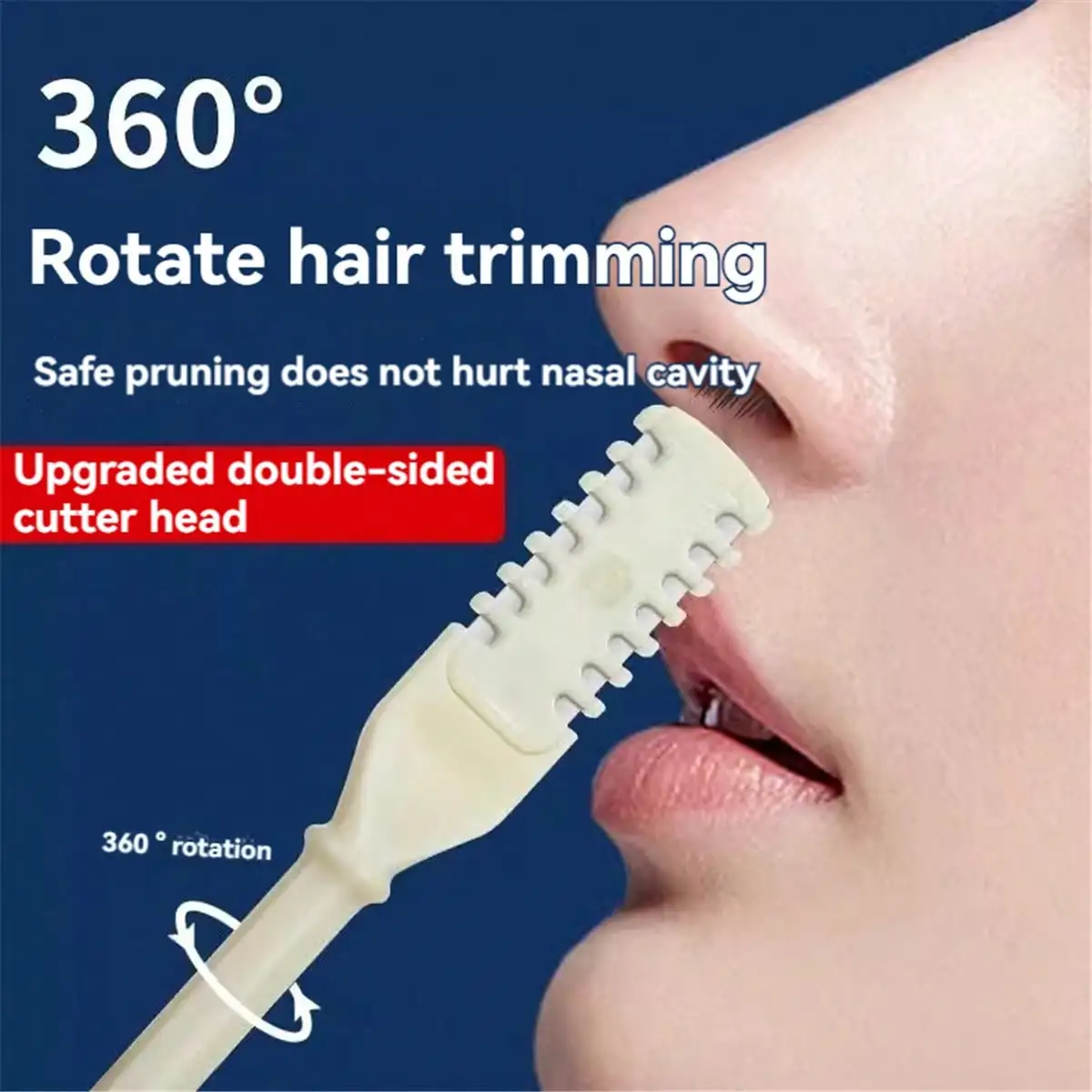 4pcs Manual Nose Hair Trimmer Set - Easy Clean, Battery-Free, Reusable
4pcs Manual Nose Hair Trimmer Set - Easy Clean, Battery-Free, Reusable