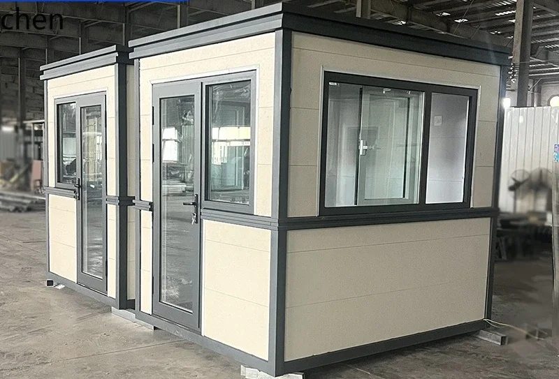 HYS Residential Gatehouse Security Booth Outdoor Finished Steel Structure Outdoor Parking Lot Toll Booth
HYS Residential Gatehouse Security Booth Outdoor Finished Steel Structure Outdoor Parking Lot Toll Booth