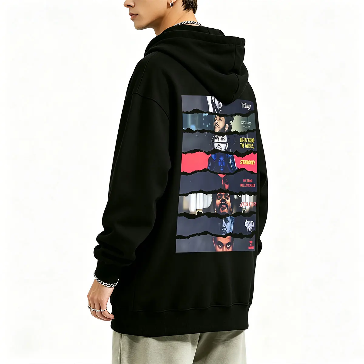 Rapper The Weeknd Album Cover Hoodie Men Women Clothing Hip Hop Fashion Pop Music Streetwear Man Vintage Casual Pullover Hoodies
Rapper The Weeknd Album Cover Hoodie Men Women Clothing Hip Hop Fashion Pop Music Streetwear Man Vintage Casual Pullover Hoodies