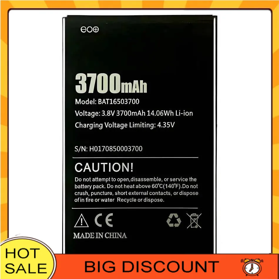 Lightweight Good Low-Temperature Performance For Doogee X7 X7S BAT16503700 Mobile Phone Battery 3700Mah
Lightweight Good Low-Temperature Performance For Doogee X7 X7S BAT16503700 Mobile Phone Battery 3700Mah