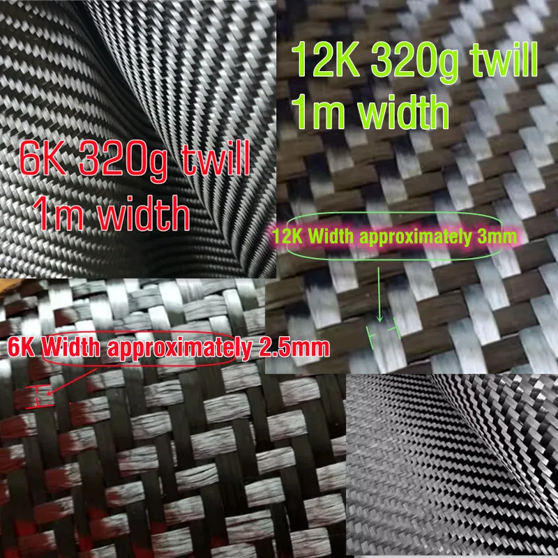 Real Carbon Fiber Fabric 6K 12k 320gsm/10.6oz 3x3 twill Carbon Fiber Cloth Carbon Fabric 40"/100cm width thickness 0.5mm
Real Carbon Fiber Fabric 6K 12k 320gsm/10.6oz 3x3 twill Carbon Fiber Cloth Carbon Fabric 40"/100cm width thickness 0.5mm
