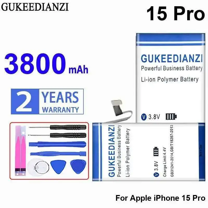 Fast Charging Mobile Phone Battery For Apple Iphone 15 Pro High-Capacity 3800Mah
Fast Charging Mobile Phone Battery For Apple Iphone 15 Pro High-Capacity 3800Mah