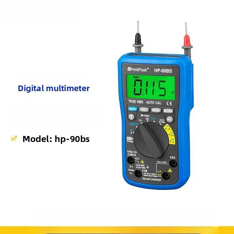 HP-90BS Digital Multimeter Universal Measuring Meter Automatic Range Current Voltage Resistance Measuring Instrument
HP-90BS Digital Multimeter Universal Measuring Meter Automatic Range Current Voltage Resistance Measuring Instrument