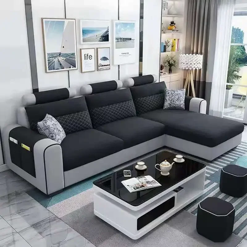 Fabric sofa small apartment simple modern living room removable and washable corner three seat fabric sofa
Fabric sofa small apartment simple modern living room removable and washable corner three seat fabric sofa