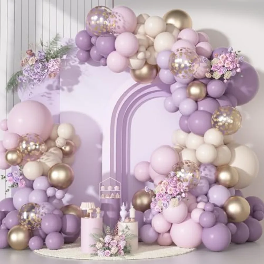 Dusty Balloon Arch Garl Kit, Different Sizes 18 12 10 5Inch Lavender S Rose Gold Metal Confetti Balloon for Bridal Baby Shower
Dusty Balloon Arch Garl Kit, Different Sizes 18 12 10 5Inch Lavender S Rose Gold Metal Confetti Balloon for Bridal Baby Shower