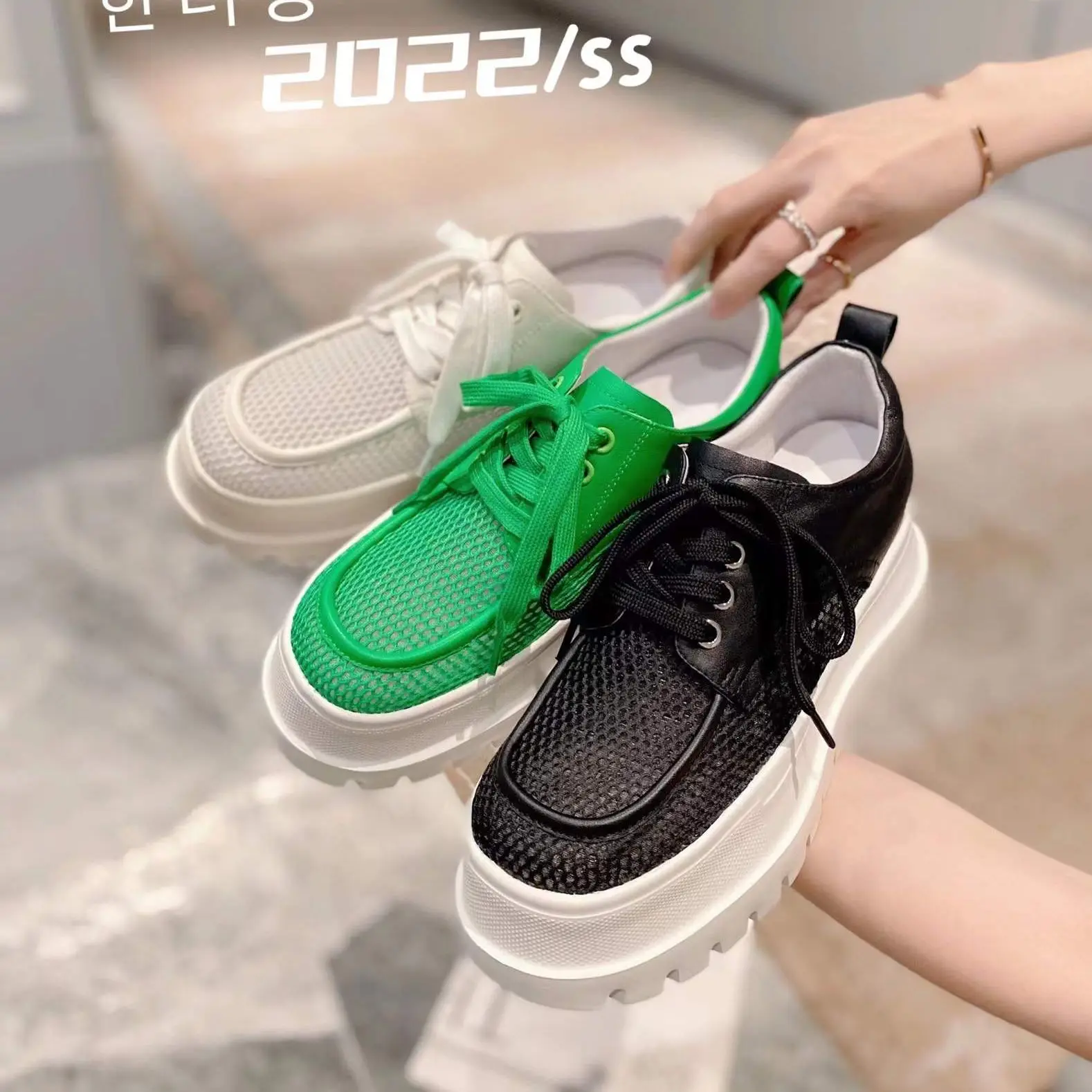 Women Summer Mesh Shoes Height Increasing Wedge Sneakers Fashion Breathable Female Casual Real Leather 2022 High Heel Green Lady
Women Summer Mesh Shoes Height Increasing Wedge Sneakers Fashion Breathable Female Casual Real Leather 2022 High Heel Green Lady