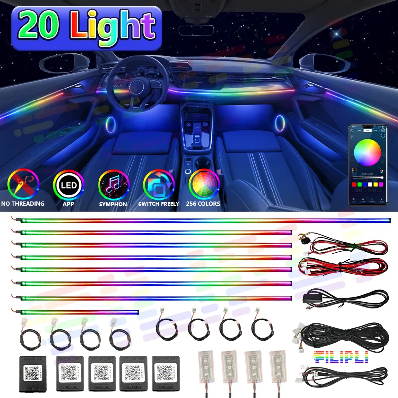 Новинка 2026: Умная светодиодная подсветка салона автомобиля 20-в-1, режим приветствия, скрытый дизайн, премиум-улучшение атмосферы в салоне, 64 цвета
Новинка 2026: Умная светодиодная подсветка салона автомобиля 20-в-1, режим приветствия, скрытый дизайн, премиум-улучшение атмосферы в салоне, 64 цвета