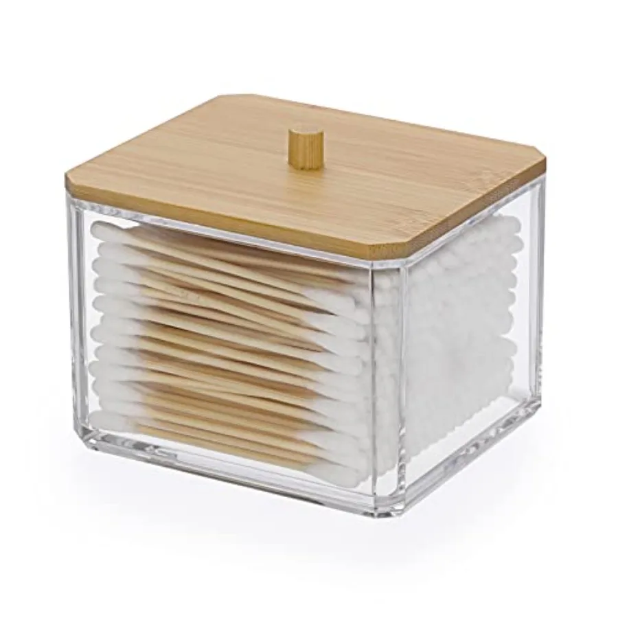 Acrylic Q-Tip Holder Dispenser with Lid Clear Plastic Bathroom Canisters Apothecary Jar Set Cotton Swab and Ball Storage Organi
Acrylic Q-Tip Holder Dispenser with Lid Clear Plastic Bathroom Canisters Apothecary Jar Set Cotton Swab and Ball Storage Organi