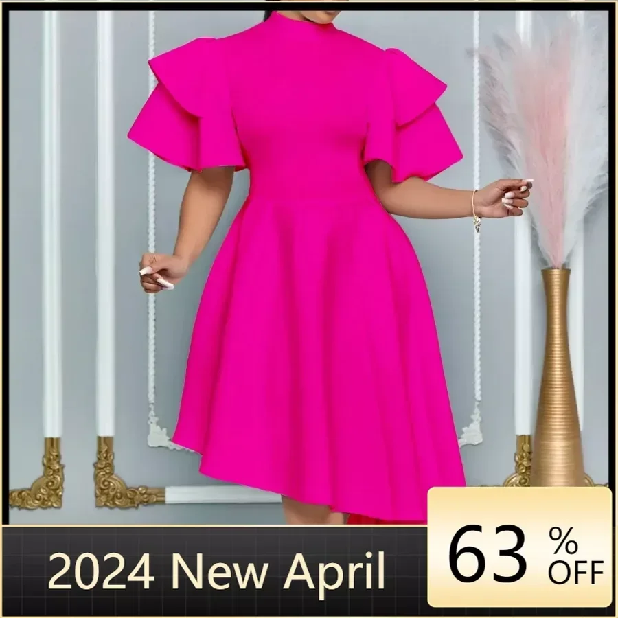 S-3XL African Party Evening Dresses for Women Summer Fashion 2024 African Short Sleeve Polyester White Yellow Orange Midi Dress
S-3XL African Party Evening Dresses for Women Summer Fashion 2024 African Short Sleeve Polyester White Yellow Orange Midi Dress
