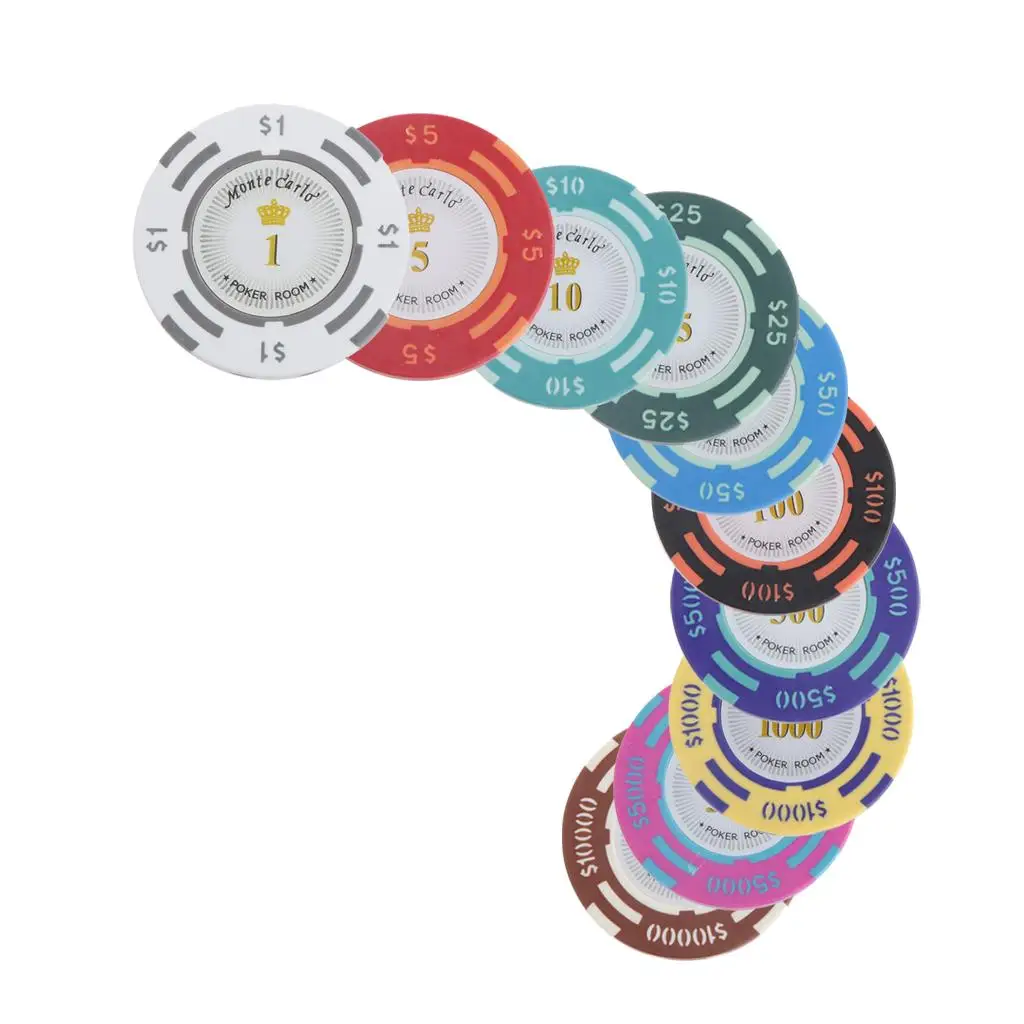 100 Dollar Poker Chips Custom Designed Monte Carlo Casino Clay Chips Play Chips for Casino Games and Card Night
100 Dollar Poker Chips Custom Designed Monte Carlo Casino Clay Chips Play Chips for Casino Games and Card Night