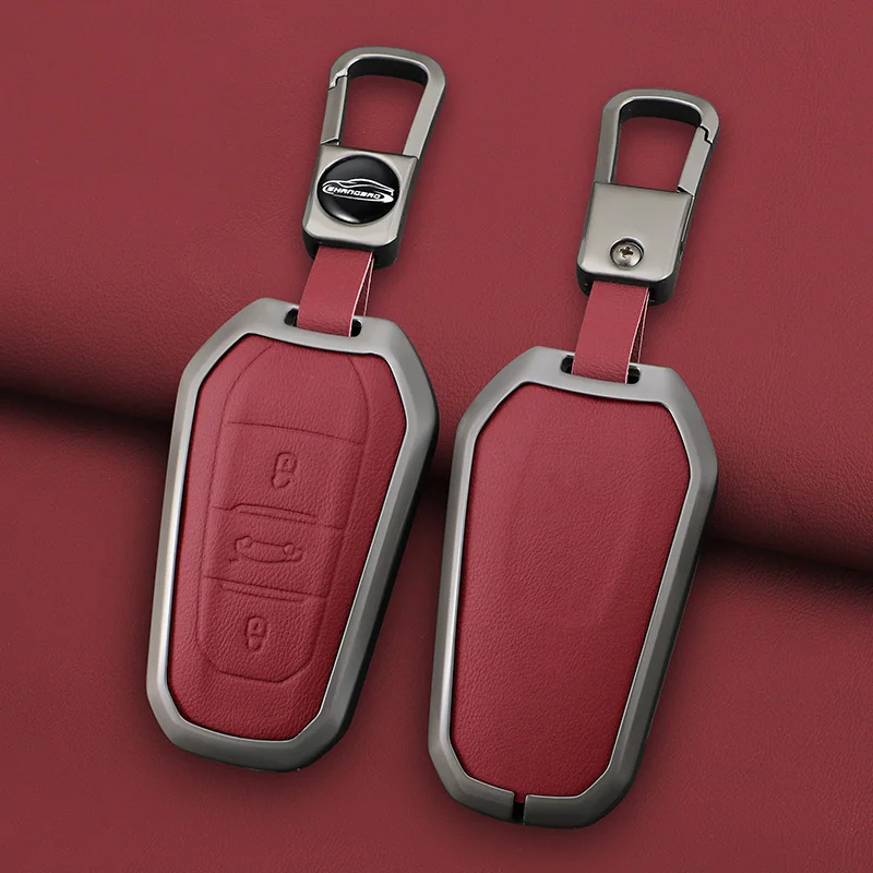 Car Zinc Alloy Leather Key Case Cover For Peugeot 308 3008 508 5008 408 4008 208 301 407 For Citroen C4 C6 C3-XR Picasso DS Auto
Car Zinc Alloy Leather Key Case Cover For Peugeot 308 3008 508 5008 408 4008 208 301 407 For Citroen C4 C6 C3-XR Picasso DS Auto