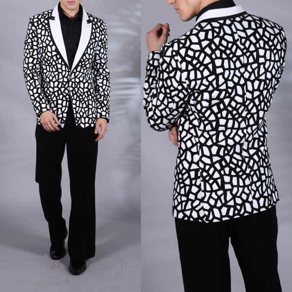 Customized Diamond Gem Men Suits Slim Fit Wedding Tuxedo Double Breasted 3 Piece Sets Groom Male Blazers Peak Lapel Party Homme
Customized Diamond Gem Men Suits Slim Fit Wedding Tuxedo Double Breasted 3 Piece Sets Groom Male Blazers Peak Lapel Party Homme