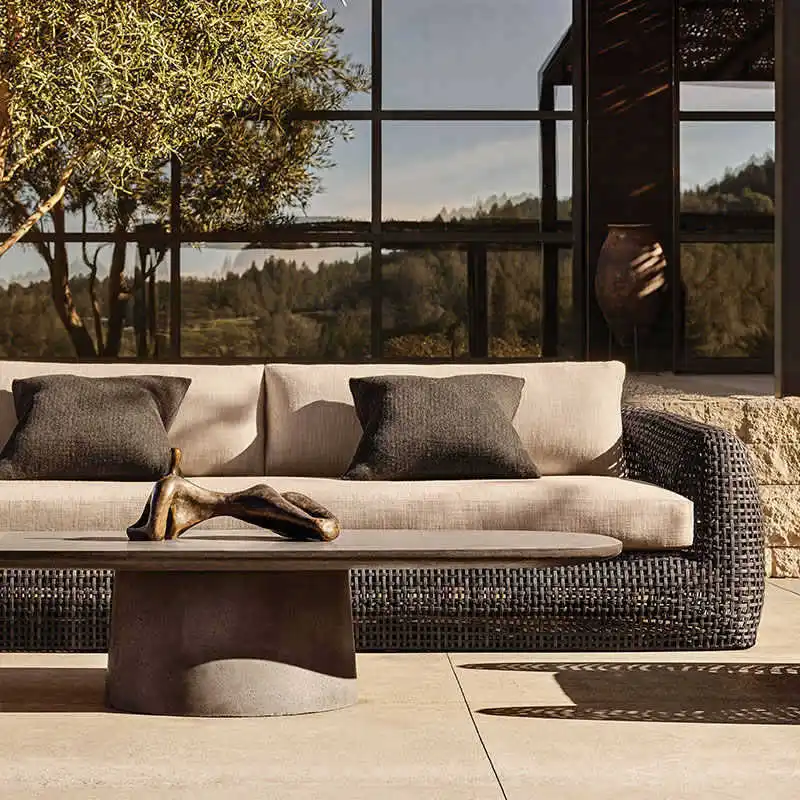 Outdoor leisure rattan sofa villa courtyard waterproof sunscreen garden hotel rattan sofa tea designer several combinations
Outdoor leisure rattan sofa villa courtyard waterproof sunscreen garden hotel rattan sofa tea designer several combinations