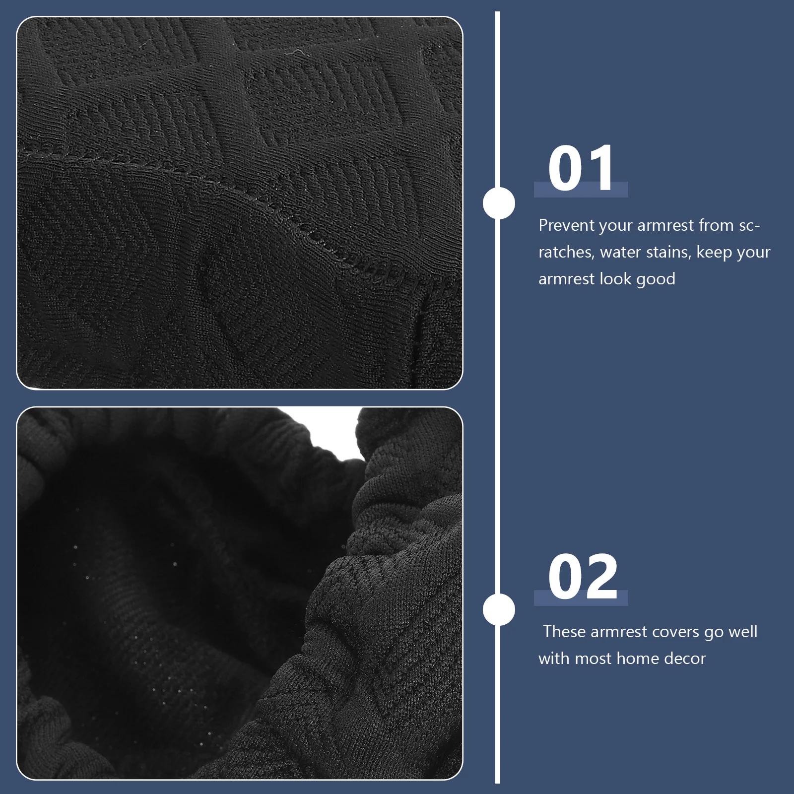 1Pair Fabric Office Chair Armrest Covers Washable Removable Arm Pad Covers Skin Friendly for Gaming Computer Chairs
1Pair Fabric Office Chair Armrest Covers Washable Removable Arm Pad Covers Skin Friendly for Gaming Computer Chairs