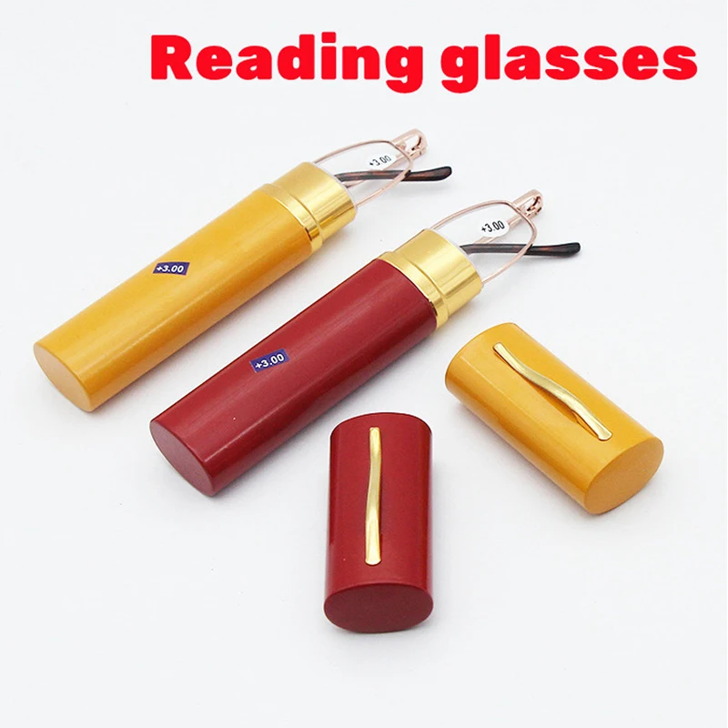 Trendy Mini Portable Reading Glasses Pen Shape Tube Case Anti-radiation Far Sight Eyeglasses Classic Women Men Presbyopia Glass 
Trendy Mini Portable Reading Glasses Pen Shape Tube Case Anti-radiation Far Sight Eyeglasses Classic Women Men Presbyopia Glass