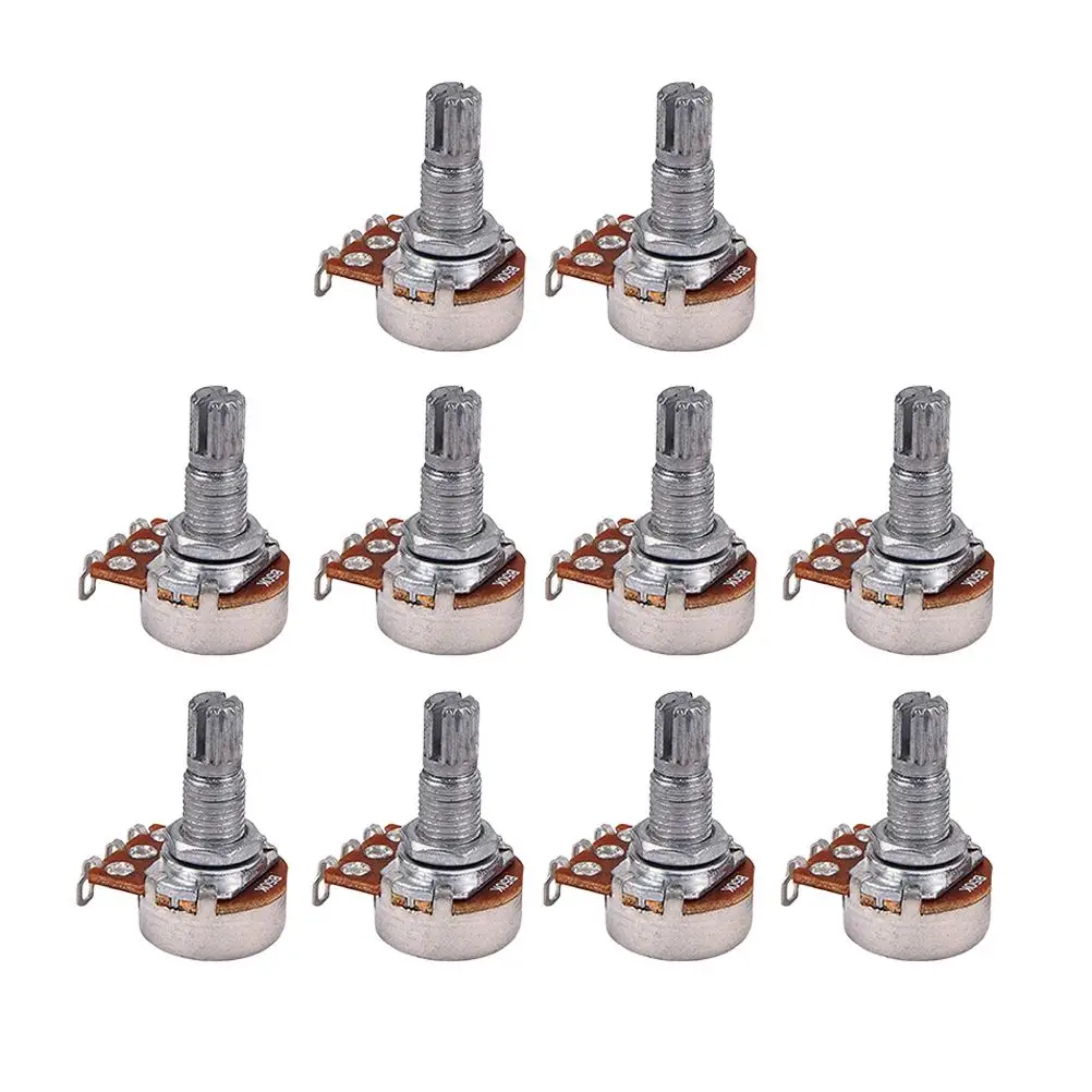 10 Pcs Potentiometer B50K Kohm Control Knobs Coarse Knurled Shaft Full Size Guitar Bass Audio Volume Parts Tone
10 Pcs Potentiometer B50K Kohm Control Knobs Coarse Knurled Shaft Full Size Guitar Bass Audio Volume Parts Tone