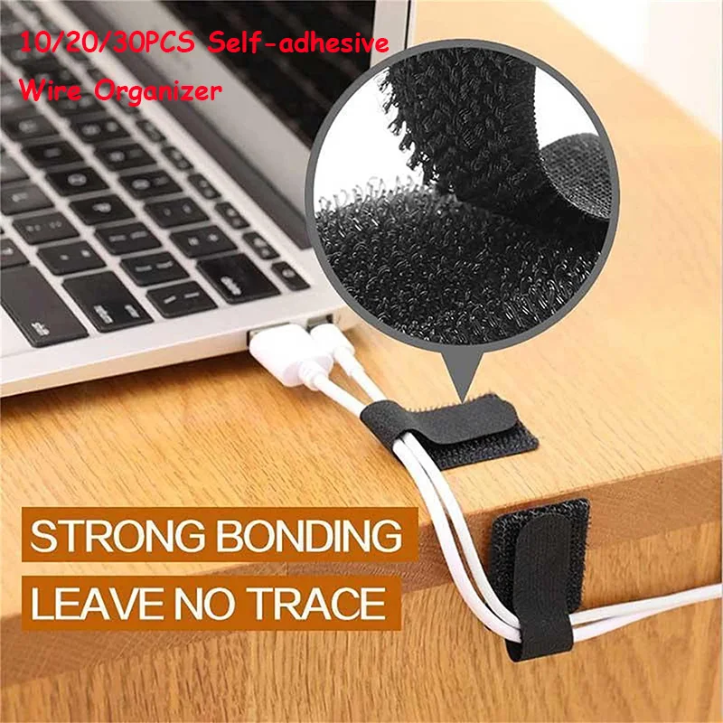 10-30PCS Self-adhesive Wire Organizer Reusable Wire Cable Ties Hook Loop Fastener Tape Cable Strap Management Data Line Storage
10-30PCS Self-adhesive Wire Organizer Reusable Wire Cable Ties Hook Loop Fastener Tape Cable Strap Management Data Line Storage