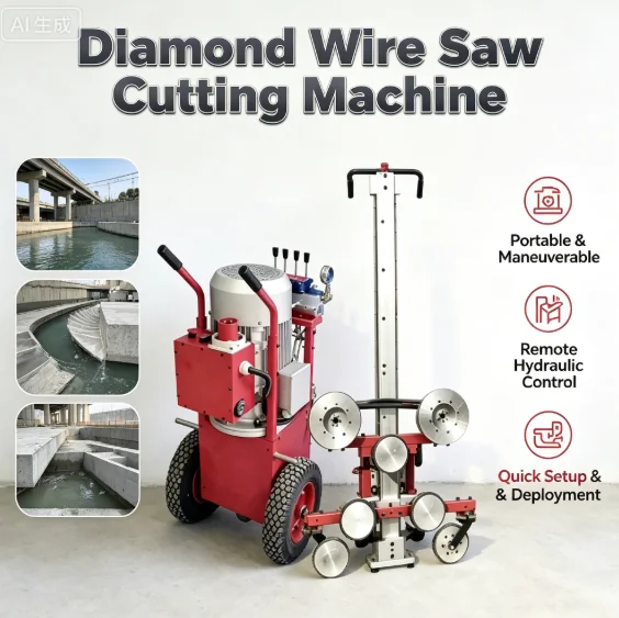 Customized High Quality Hydraulic Rope Saw Machine Cutting Concrete Metal Diamond Stone Wire Saw Machine For Sale
Customized High Quality Hydraulic Rope Saw Machine Cutting Concrete Metal Diamond Stone Wire Saw Machine For Sale