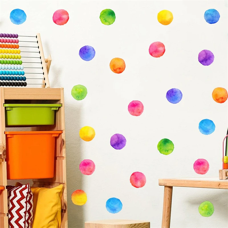 Bedroom Decoration PVC Wall Stickers Removable Colored Dots Self-adhesive Paper Home Accessories Kids Children's Room
Bedroom Decoration PVC Wall Stickers Removable Colored Dots Self-adhesive Paper Home Accessories Kids Children's Room