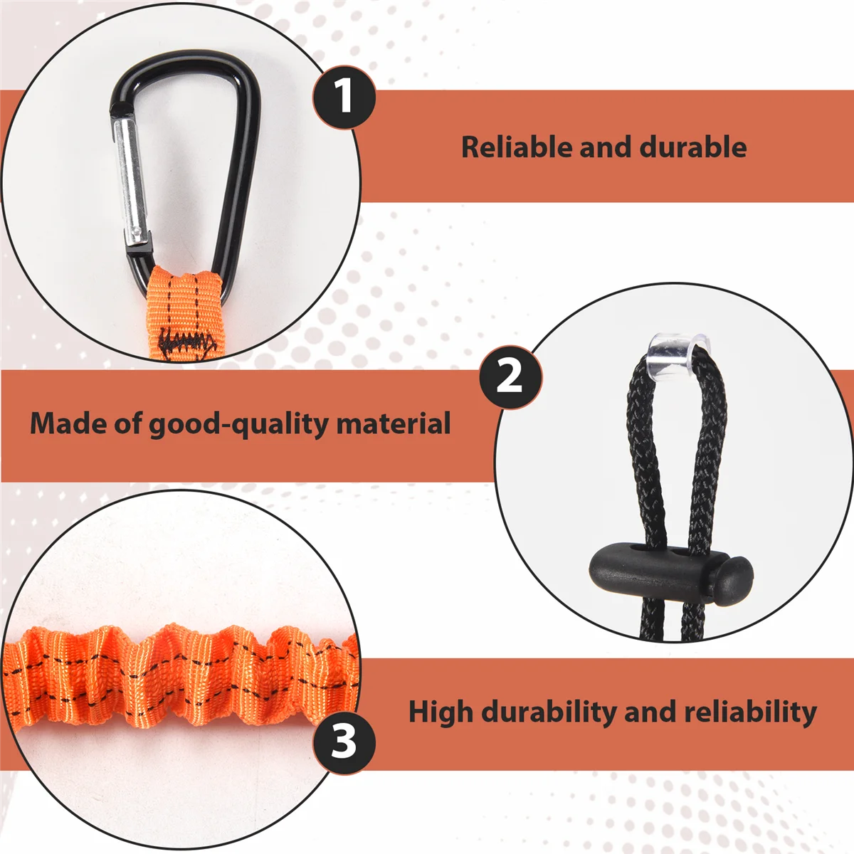 CHCH Tool Lanyard,3 Pcs Safety Lanyard with Carabiner,Shock Absorbing Safety Lanyard Adjustable Safety Lanyard for Work Tools
CHCH Tool Lanyard,3 Pcs Safety Lanyard with Carabiner,Shock Absorbing Safety Lanyard Adjustable Safety Lanyard for Work Tools