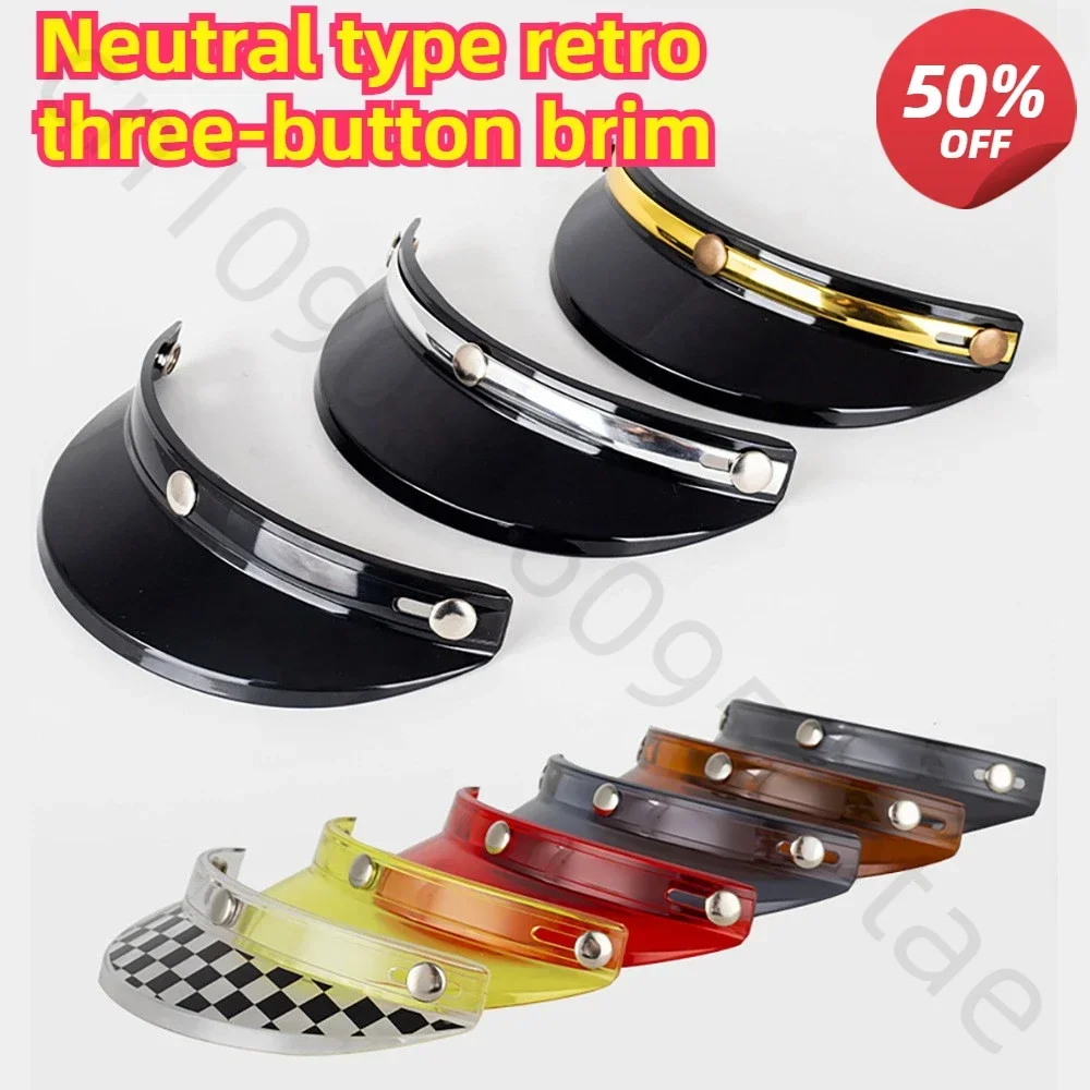 Retro Helmet Special Brim Motorcycle Helmet 3/4 Helmet Brim Three Buckle Brim Sun Hat MY02 visor
Retro Helmet Special Brim Motorcycle Helmet 3/4 Helmet Brim Three Buckle Brim Sun Hat MY02 visor