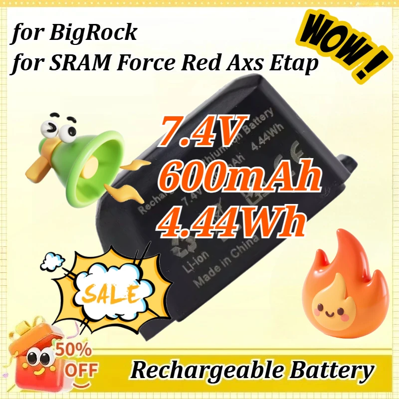 7.4V 600mAh 4.44Wh for BigRock for SRAM Force Red Axs Etap Replacement Bicycle Wireless Electronic Shifting Lithium Battery
7.4V 600mAh 4.44Wh for BigRock for SRAM Force Red Axs Etap Replacement Bicycle Wireless Electronic Shifting Lithium Battery