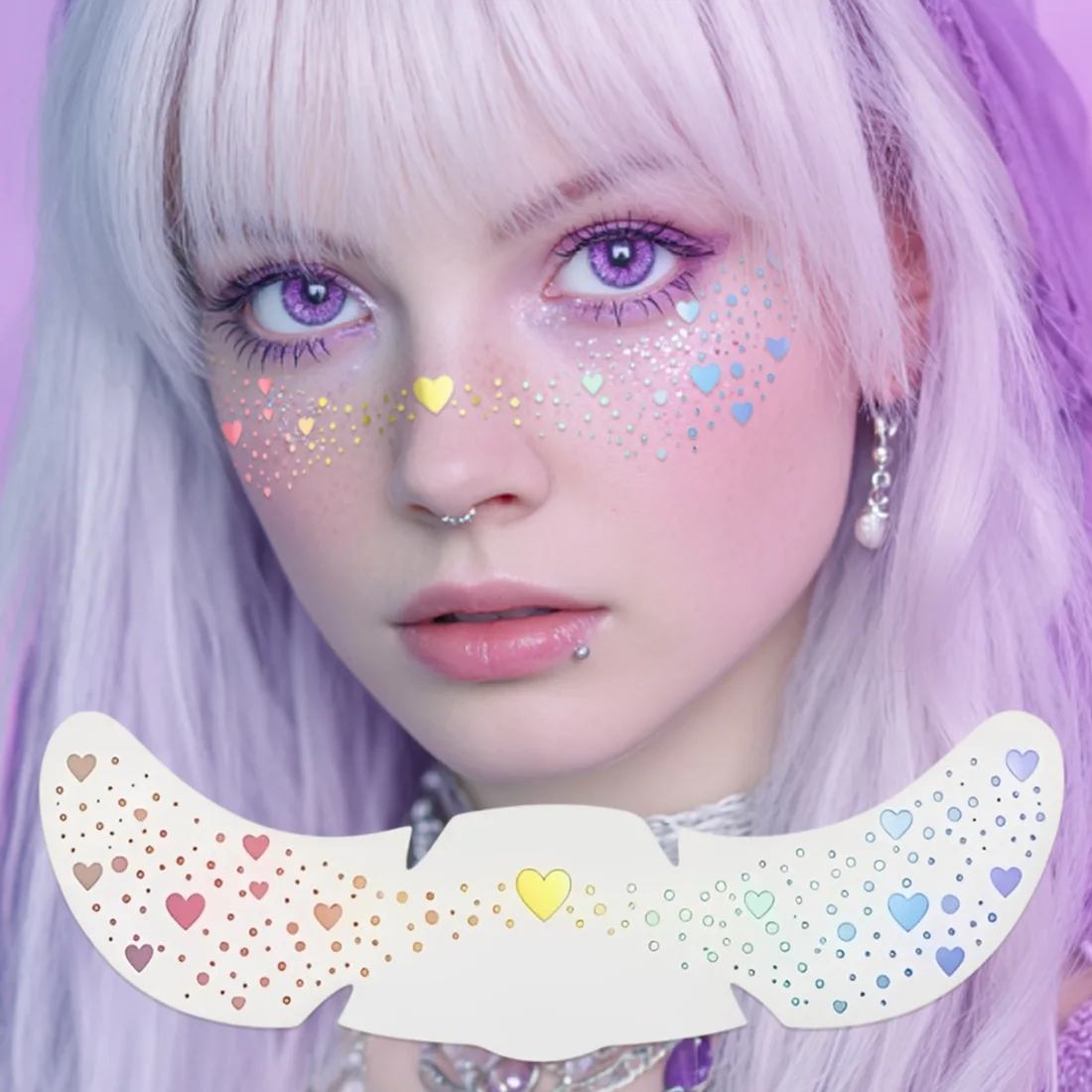 Laser Hot Stamping Freckle Temporary Face Tattoo Waterproof Sweatproof Non Reflective for Concert Stage Show Gift Premium
Laser Hot Stamping Freckle Temporary Face Tattoo Waterproof Sweatproof Non Reflective for Concert Stage Show Gift Premium