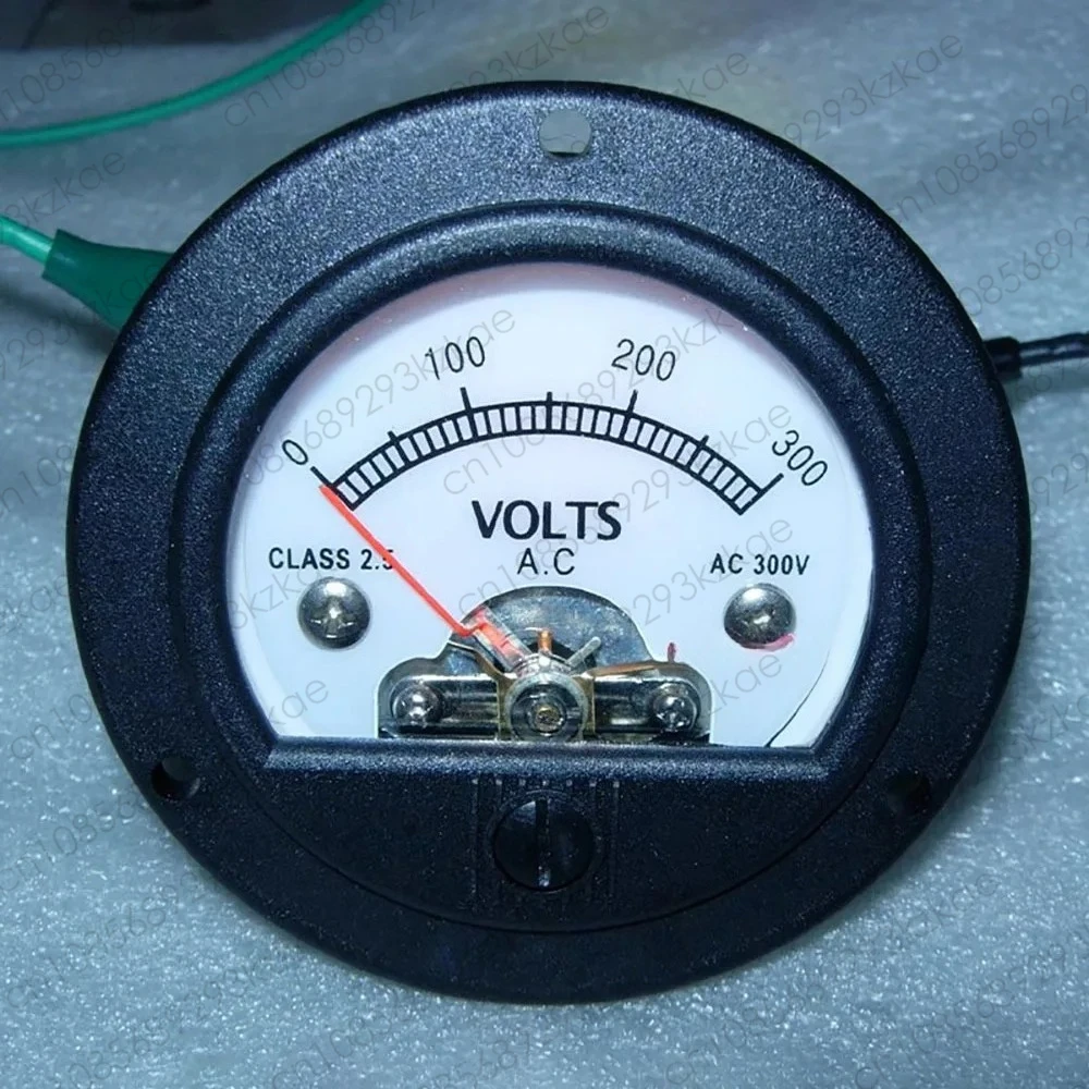 S52 Round Black Pointer AC Voltmeter 220V 300V | Retro Yellow Backlight
S52 Round Black Pointer AC Voltmeter 220V 300V | Retro Yellow Backlight