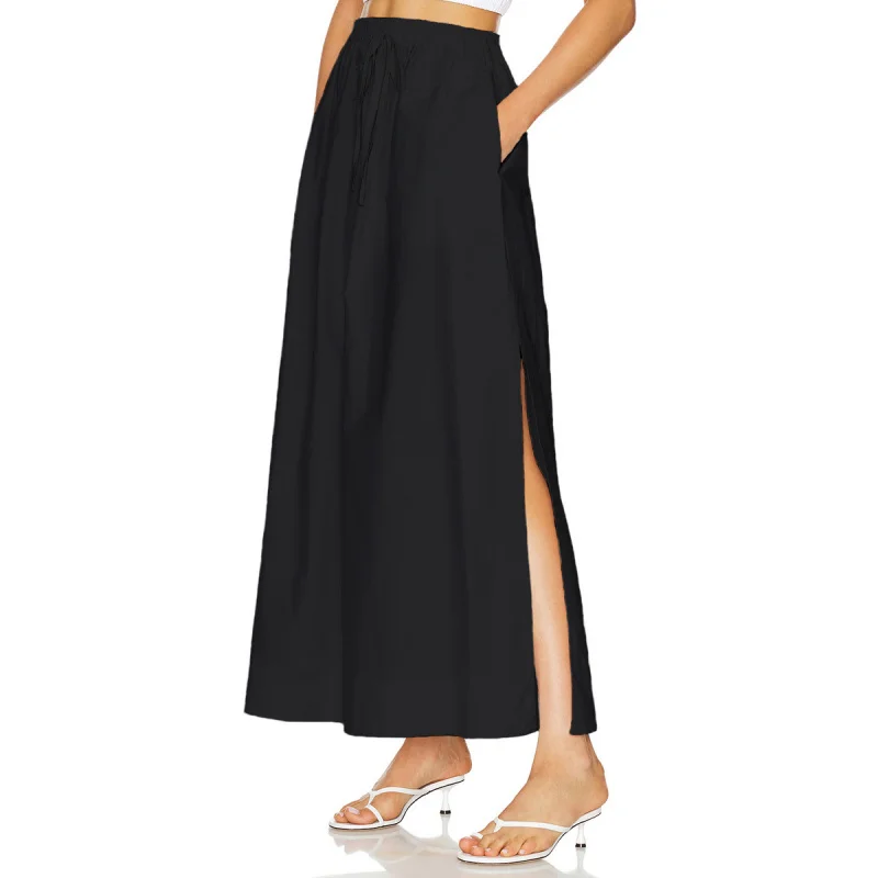 2025 women's cotton pocket midi skirt Autumn/Winter New high-waisted slit tie-waist long skirt A002
2025 women's cotton pocket midi skirt Autumn/Winter New high-waisted slit tie-waist long skirt A002