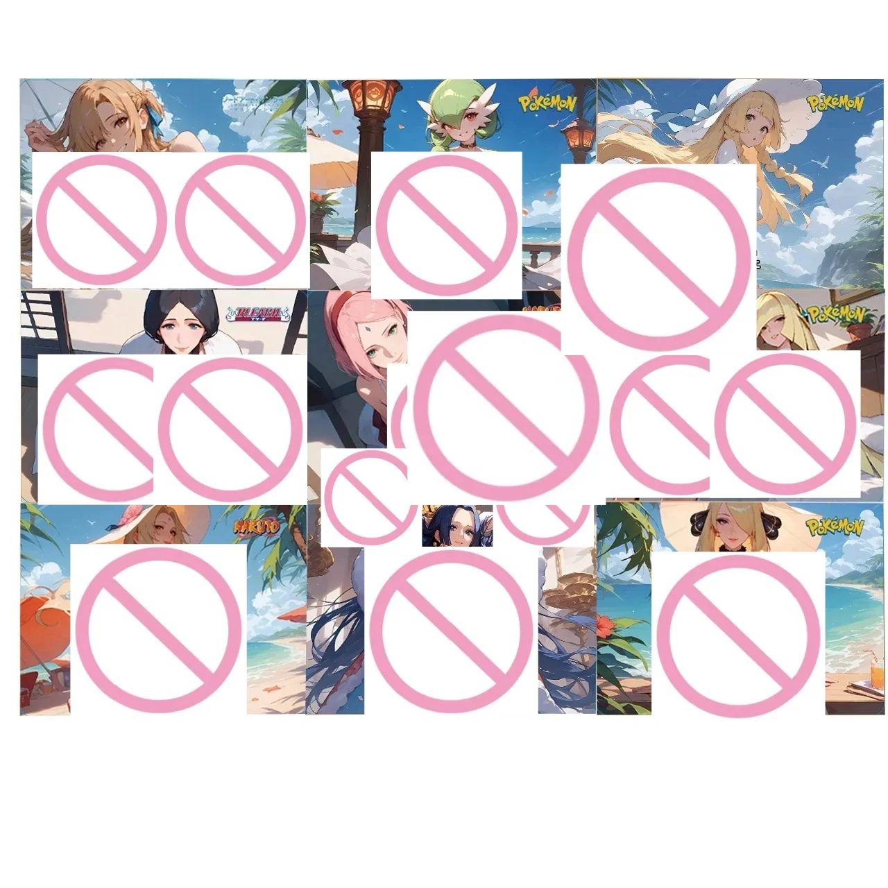 Anime Summer Swimwear Collection DIY Haruno Sakura Folding Flash Card Sunglasses Vacation Cynthia Lillie Game Collectible Card
Anime Summer Swimwear Collection DIY Haruno Sakura Folding Flash Card Sunglasses Vacation Cynthia Lillie Game Collectible Card