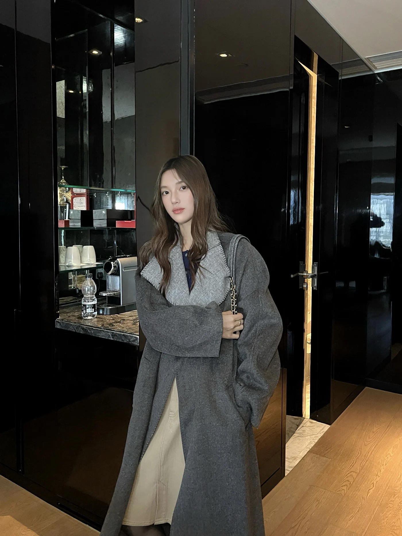 UKILAU Autumn Winter Double-Sided Woolen Coat Long Loose Women's Outerwear ay Trench Coat Sli Korean Sle Slimming Effect
UKILAU Autumn Winter Double-Sided Woolen Coat Long Loose Women's Outerwear ay Trench Coat Sli Korean Sle Slimming Effect