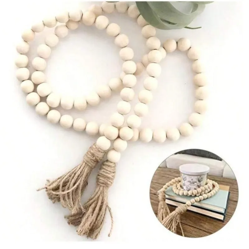 Natural Wood Tassel Garland Jute String Wooden Beads For Home Decoration Wall Art Decoration Crafts DIY Wall Hanging Ornaments
Natural Wood Tassel Garland Jute String Wooden Beads For Home Decoration Wall Art Decoration Crafts DIY Wall Hanging Ornaments