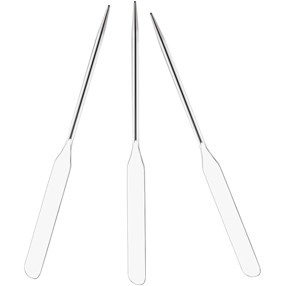 3pcs Makeup Mixing Spatula Stainless Steel Beauty Tools Palette Stick Blender for Nail Polish Pigments Easy Clean Durable
3pcs Makeup Mixing Spatula Stainless Steel Beauty Tools Palette Stick Blender for Nail Polish Pigments Easy Clean Durable