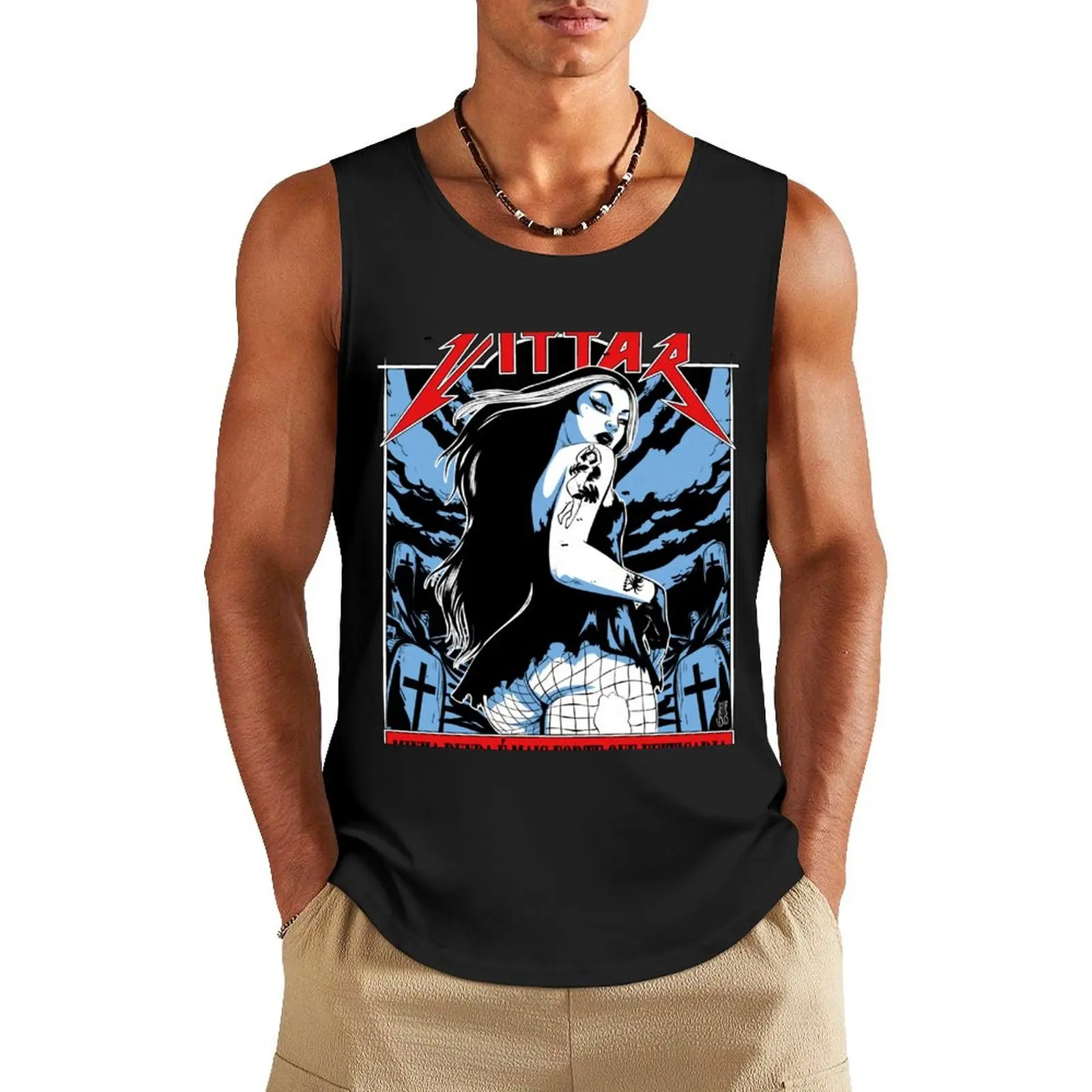 PV Heavy Metal Tank Top singlets for men Men's sleeveless gym shirts Vest Man clothes for gym
PV Heavy Metal Tank Top singlets for men Men's sleeveless gym shirts Vest Man clothes for gym