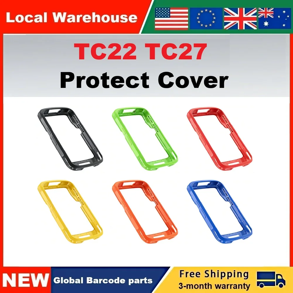 Protective Cover Case Bumper Rugged Boot for Zebra TC22 TC27 Scanner