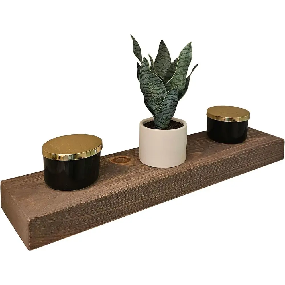 30 Inch Wall Mounted Floating Shelves for Bathroom - Over Toilet Storage, Rustic Brown
30 Inch Wall Mounted Floating Shelves for Bathroom - Over Toilet Storage, Rustic Brown