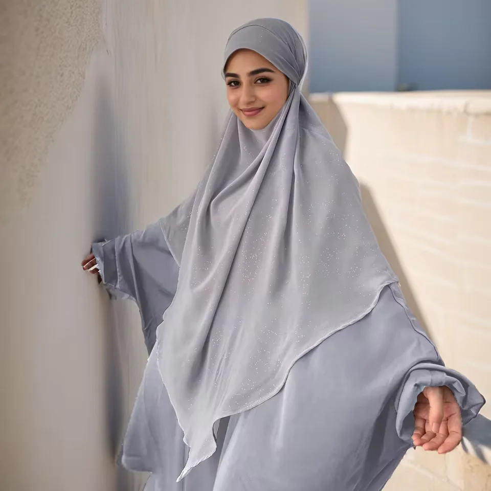 Shimmer Khimar Eid Muslim Women Prayer Hijab Scarf Islam Clothing Turkey Headdress Arabic Robe Dubai Abaya Dress Jalabiya Niqab
Shimmer Khimar Eid Muslim Women Prayer Hijab Scarf Islam Clothing Turkey Headdress Arabic Robe Dubai Abaya Dress Jalabiya Niqab
