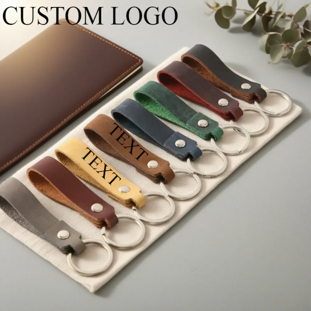 Custom Leather Vintage Keychain Pendant Bag Car Key Chain Holder Laser Personalize Engrave Logo Keyring Gift for Men and Women
Custom Leather Vintage Keychain Pendant Bag Car Key Chain Holder Laser Personalize Engrave Logo Keyring Gift for Men and Women